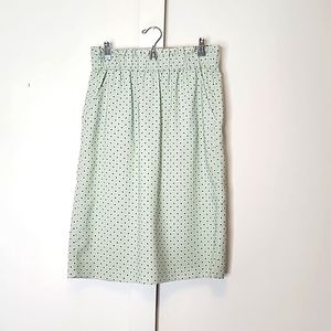 Ann Taylor polka dot pencil skirt size medium